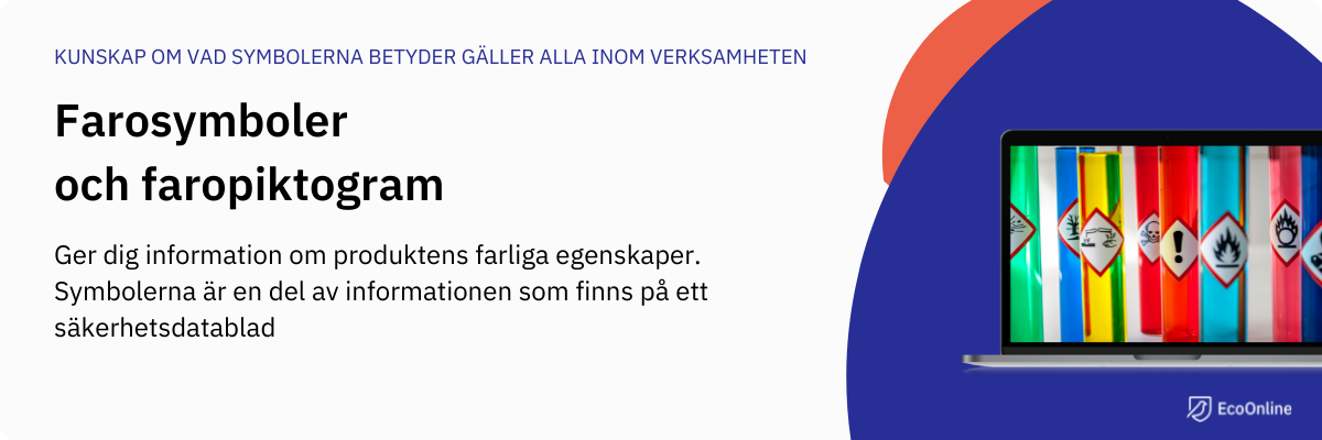Säkerhetsdatablad och farosymboler