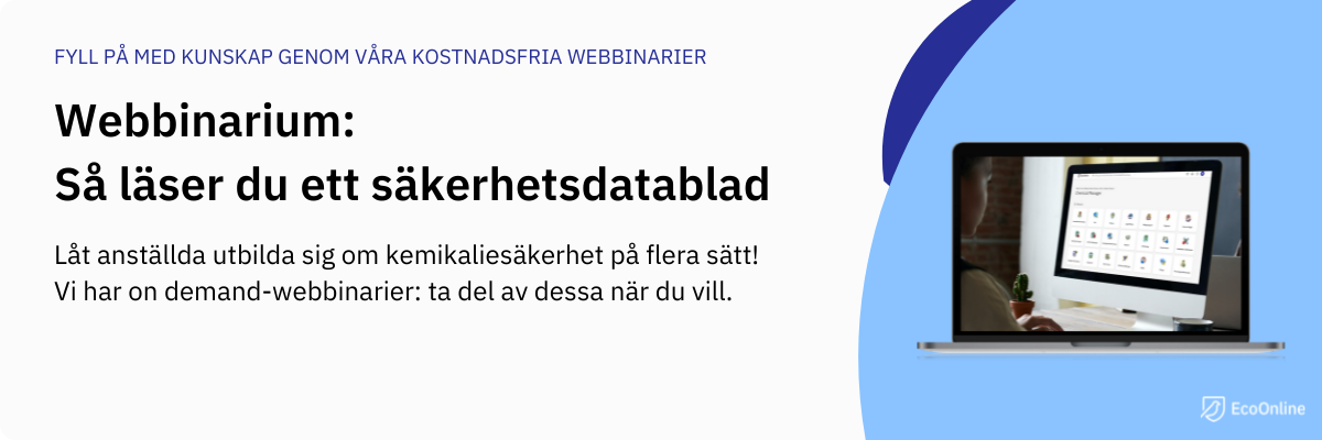 SE Webbinarium Så läser du ett säkerhetsdatablad